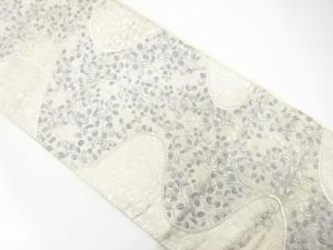 アンティーク　霞に萩模様織り出し袋帯（材料）